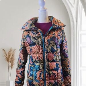 Burton Ak Multicolor Floral Puffer Jacket
